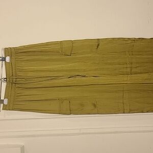 Rachel Zoe satin wide foot pants